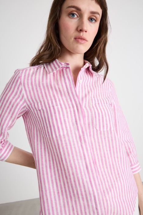 Camicia con manica a tre quarti