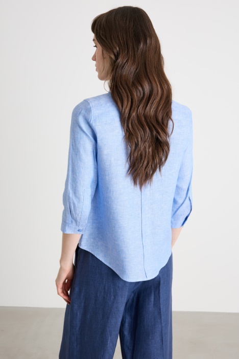 Camicia con manica a tre quarti