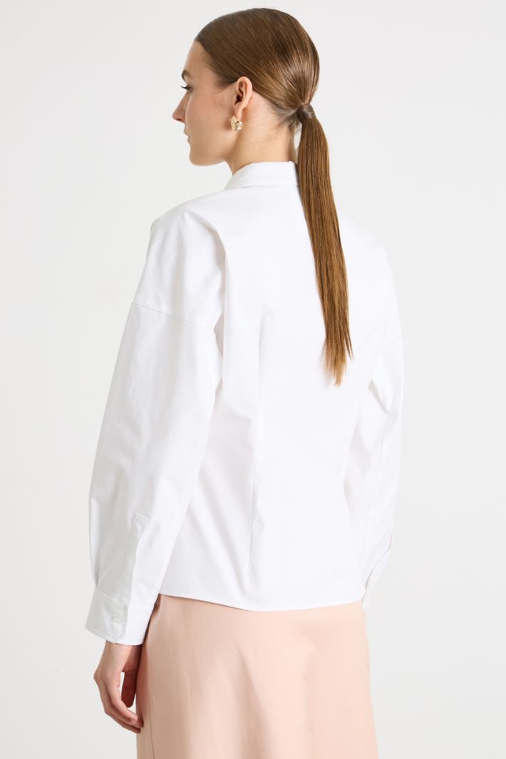 Flap-Pocket Poplin Shirt Intrend - 4