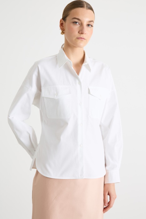 Flap-Pocket Poplin Shirt Intrend