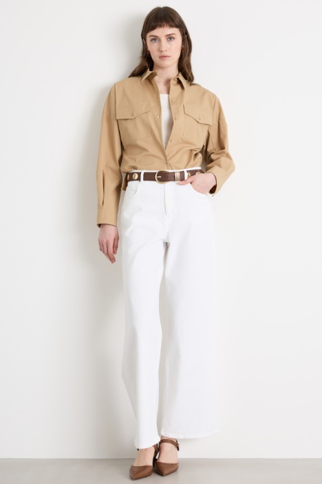 Flap-Pocket Poplin Shirt Intrend