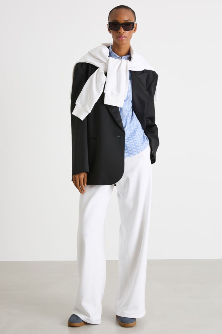 Straight-cut poplin shirt Intrend