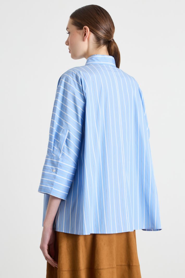 Camicia ampia in popeline Intrend - 4
