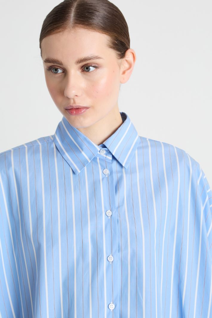Camicia ampia in popeline Intrend - 3