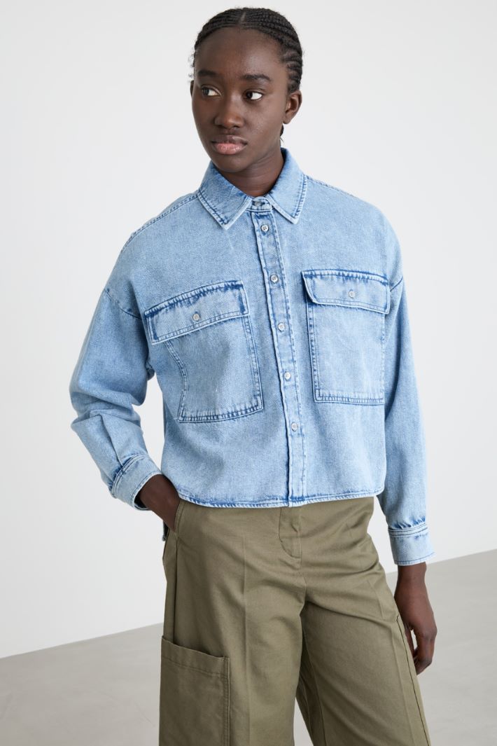 Camicia boxy con fondo asimmetrico Intrend - 2