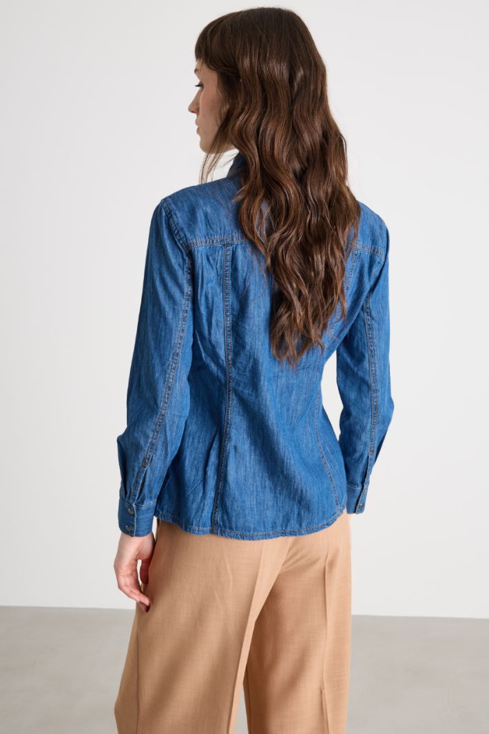 Camicia di jeans con taschinI Intrend - 4