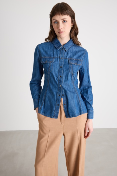 Camicia di jeans con taschinI Intrend