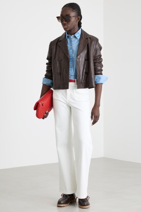 Camicia con colletto ricamato Intrend