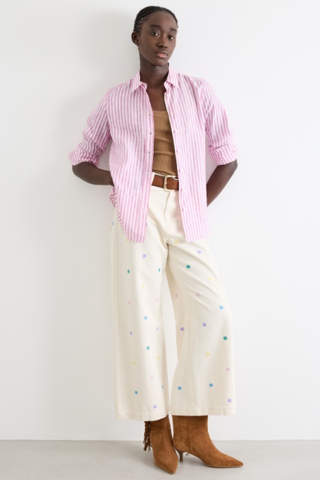 Camicia con motivo gessato Intrend