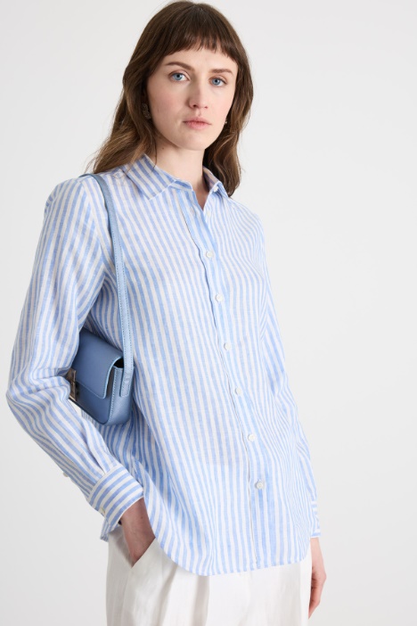 Camicia con motivo gessato Intrend