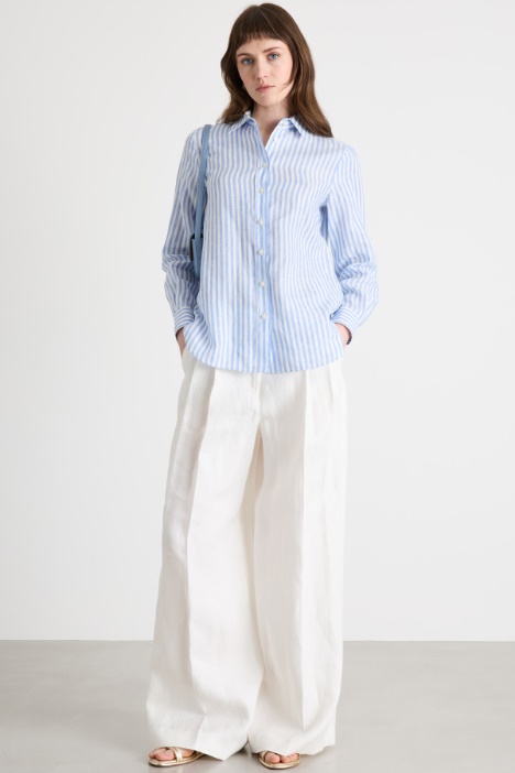 Camicia con motivo gessato Intrend