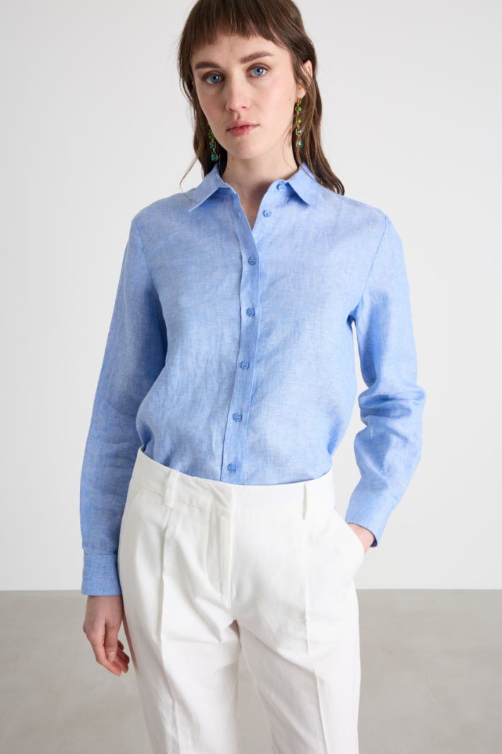 Camicia con motivo gessato Intrend - 2