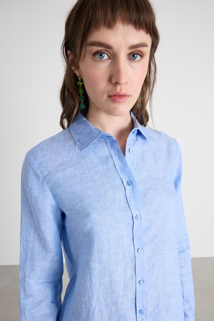 Camicia con motivo gessato Intrend - 3