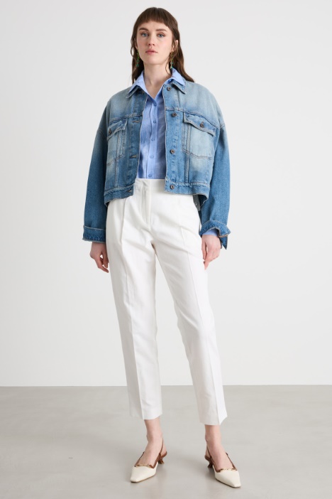 Camicia con motivo gessato Intrend