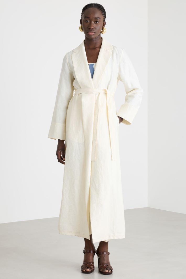 Soprabito a vestaglia - BIANCO - Intrend - 2