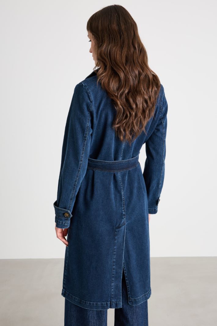 
Trench doppiopetto in jeans Intrend - 4