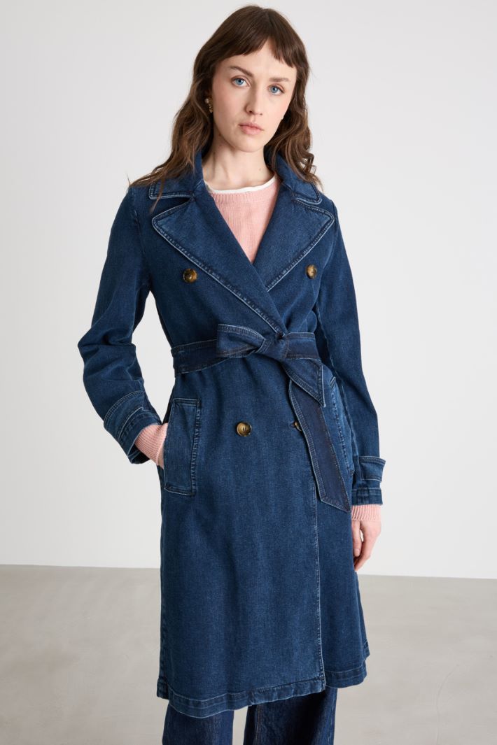 
Trench doppiopetto in jeans Intrend - 2