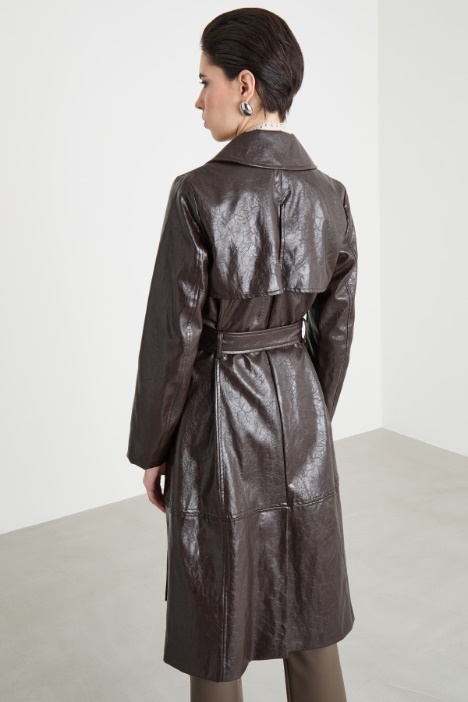 Trench in jersey spalmato