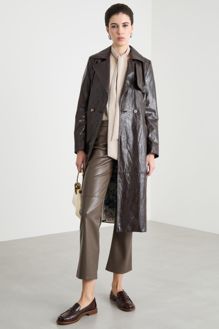 Trench in jersey spalmato Intrend