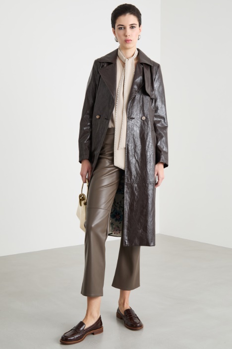 Trench in jersey spalmato Intrend