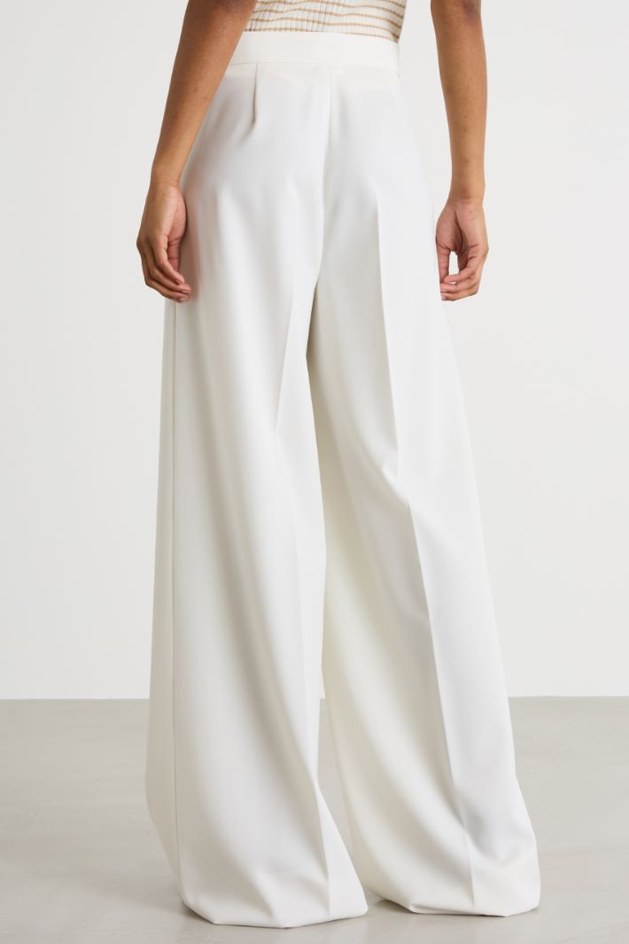 Wool gabardine trousers Intrend - 4