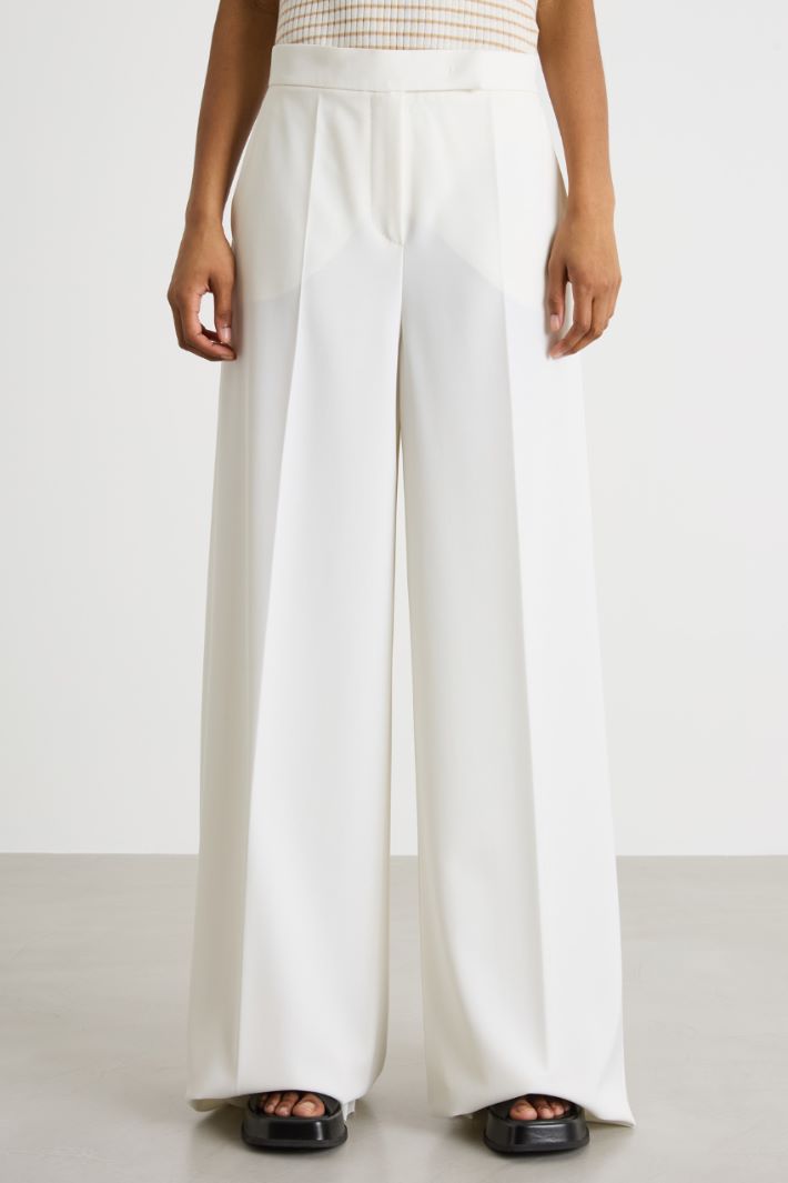 Wool gabardine trousers Intrend - 2