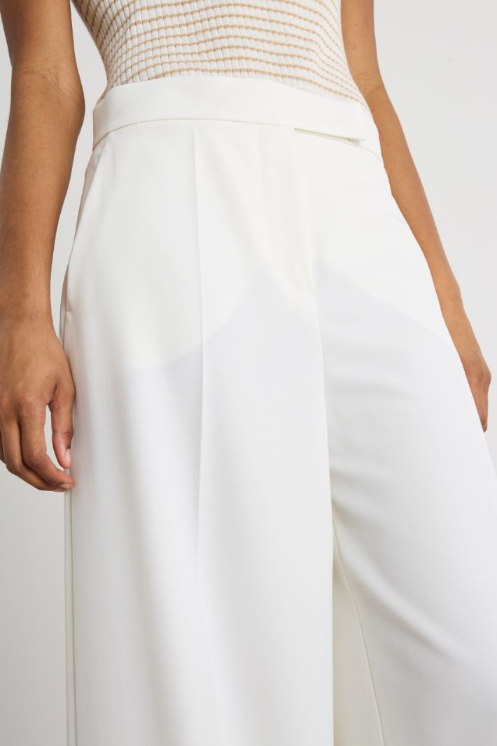 Wool gabardine trousers Intrend - 3