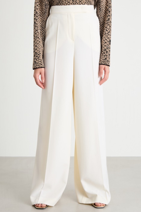 Pantalón de gabardina de lana