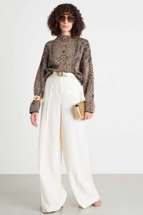 Wool gabardine trousers Intrend