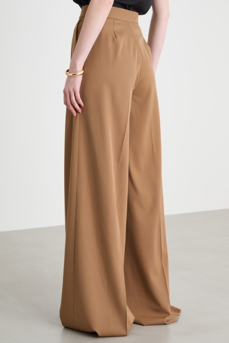 Pantalón de gabardina de lana