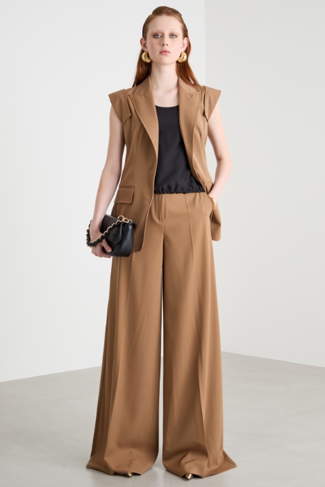 Wool gabardine trousers Intrend