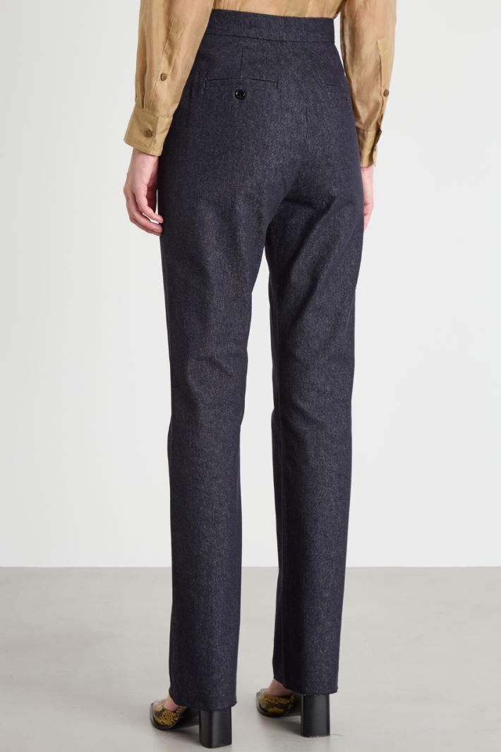 Pantalone dritto effetto jeans Intrend - 4