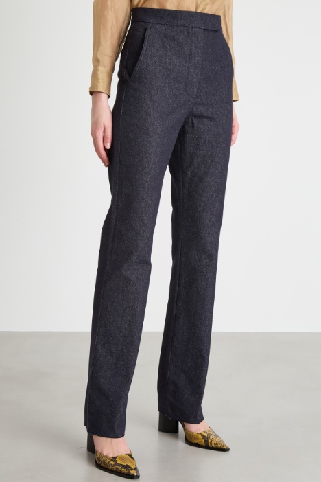 Pantalone dritto effetto jeans