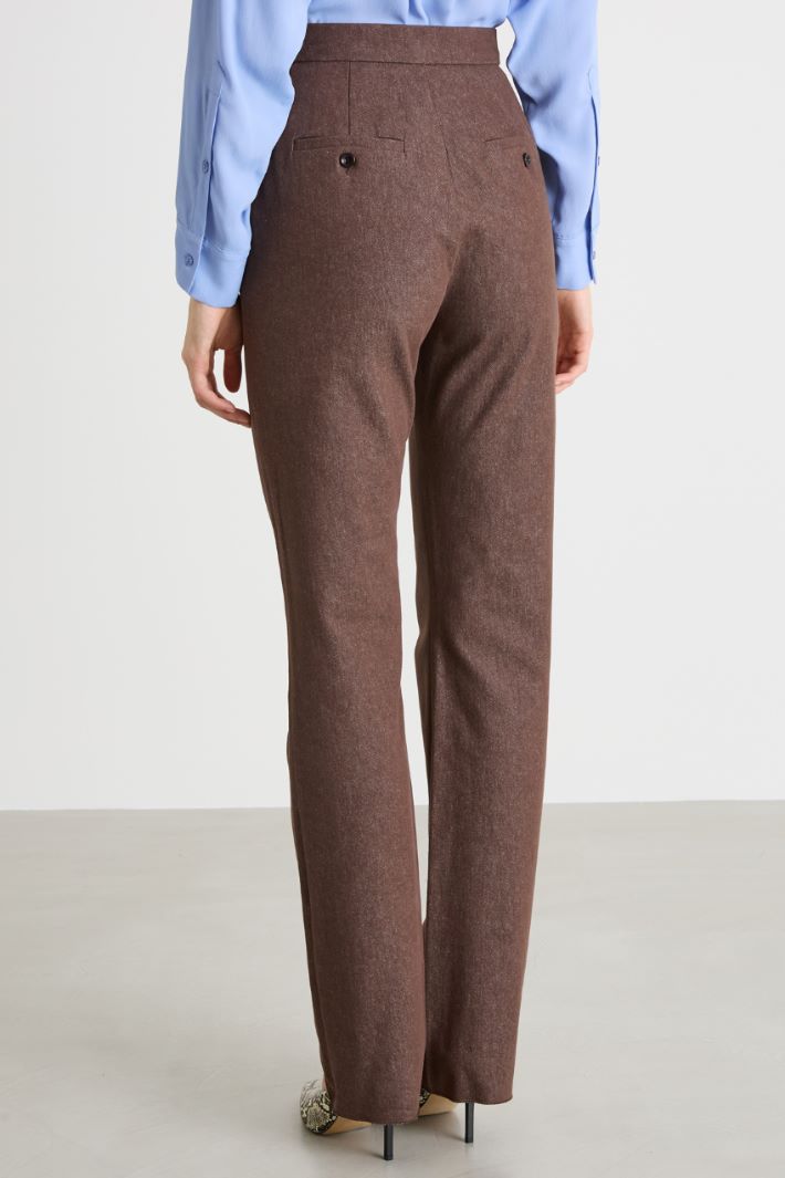 Pantalone dritto effetto jeans Intrend - 2