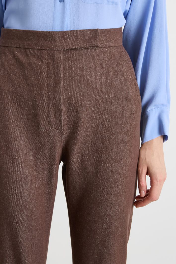 Pantalone dritto effetto jeans Intrend - 3
