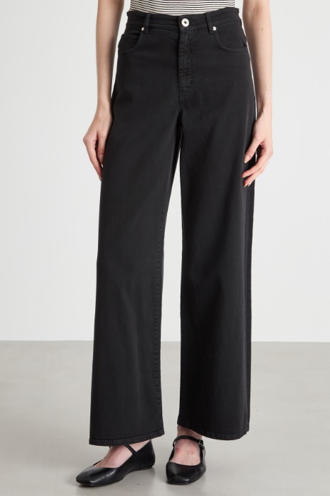 Pantalone ampio in drill