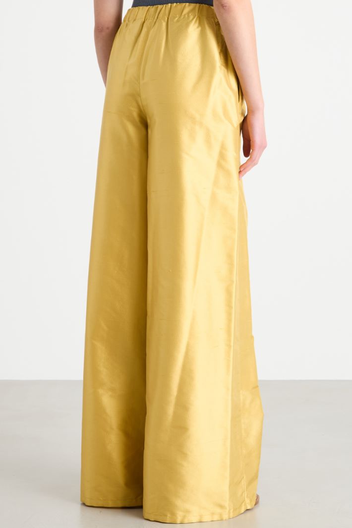 Palazzo shantung trousers Intrend - 4