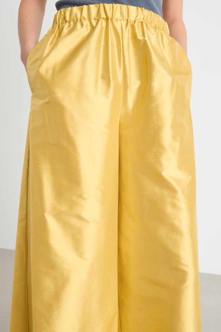 Palazzo shantung trousers Intrend - 3