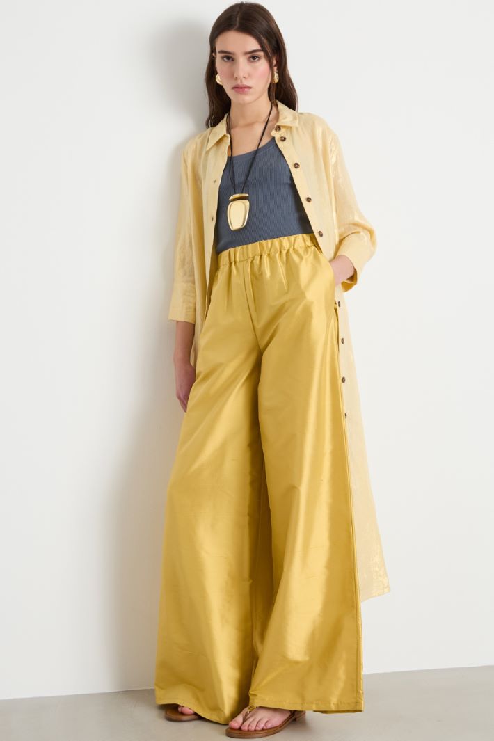 Palazzo shantung trousers Intrend
