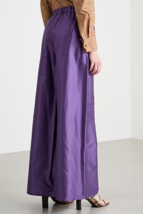 Pantalone palazzo in shantung