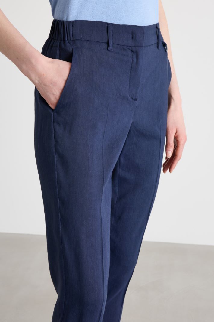 Pantaloni a sigaretta in tela Intrend - 3