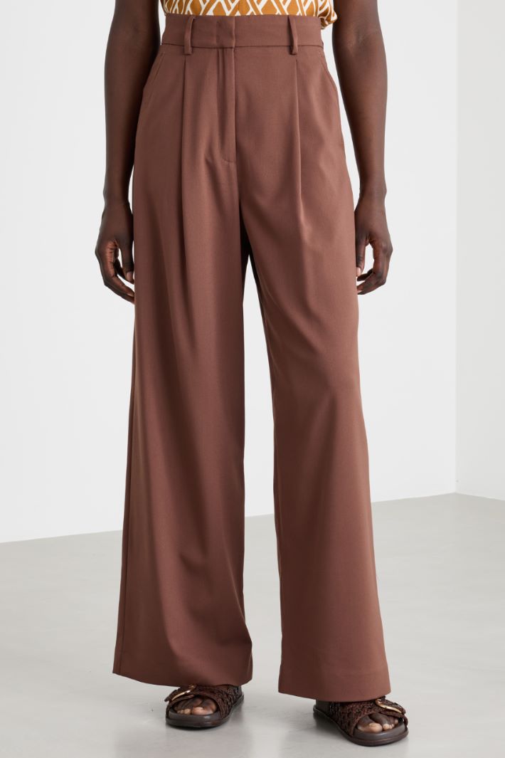 Pantalone ampio con pieghe Intrend - 2