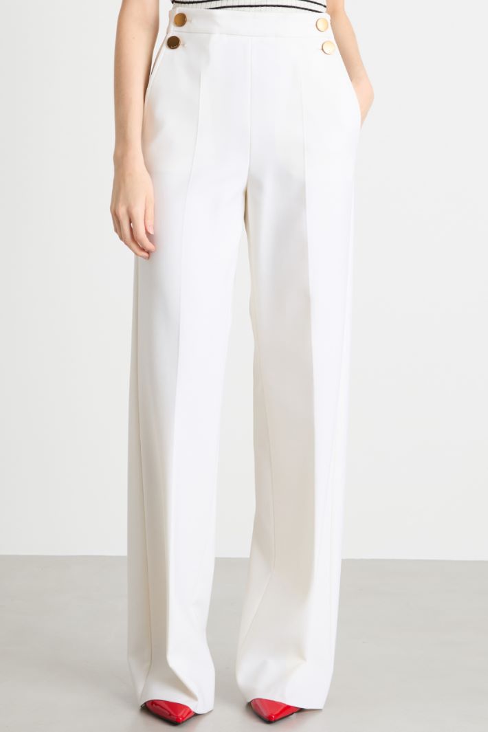 Button-detail trousers Intrend - 2