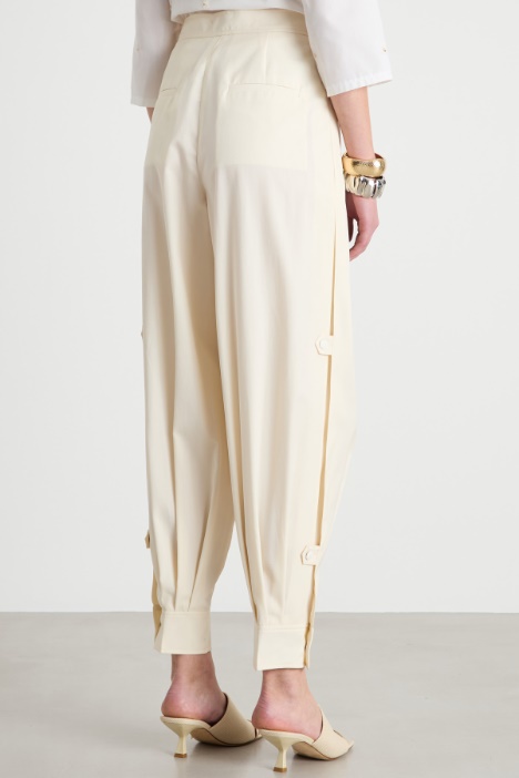 Pantalone balloon a vita alta