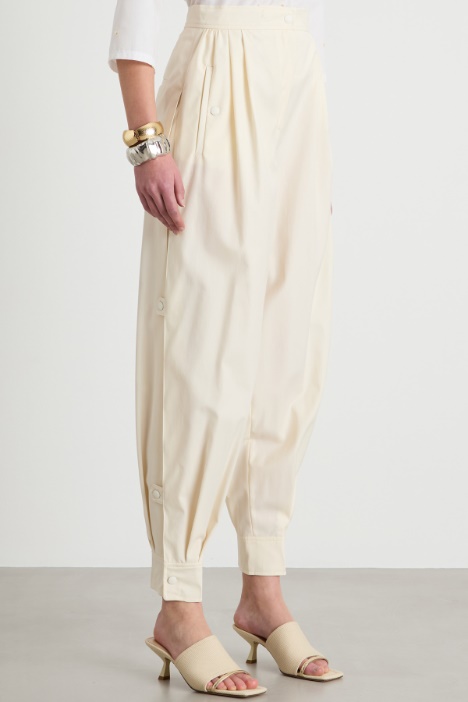 Pantalone balloon a vita alta