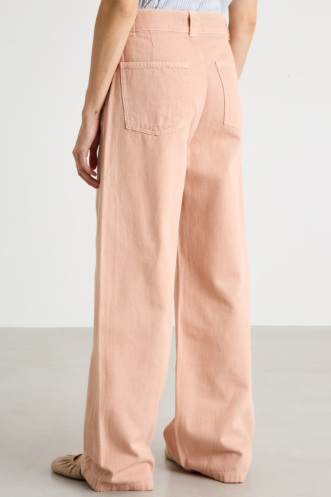 Pantalone ampio in drill