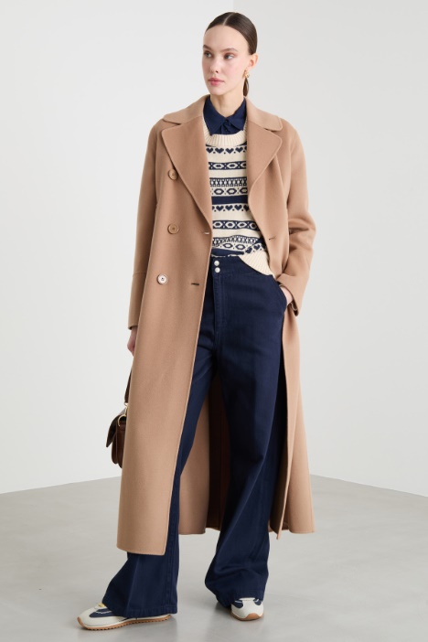 Wide-leg drill trousers Intrend