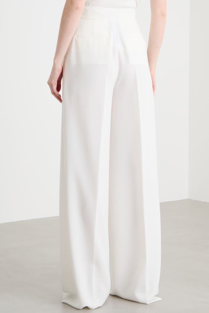 Wide-leg cady trousers Intrend - 4