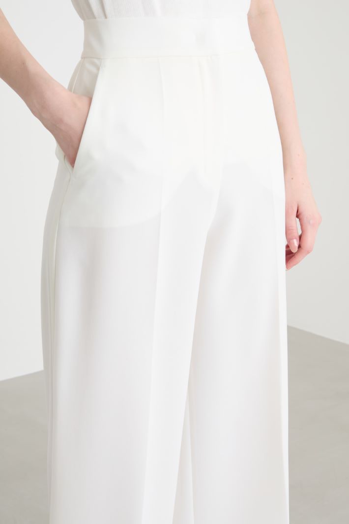 Wide-leg cady trousers Intrend - 3