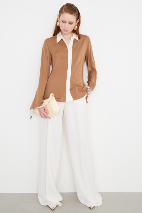 Wide-leg cady trousers Intrend